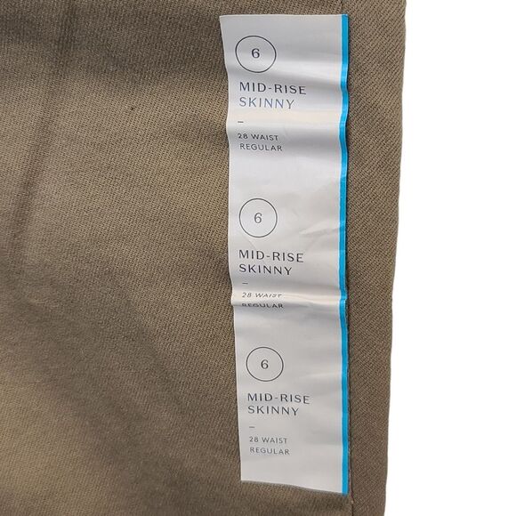 NWT Universal Thread Womens Mid-Rise Skinny Pants Tan Sz 6/28R - Picture 16 of 16